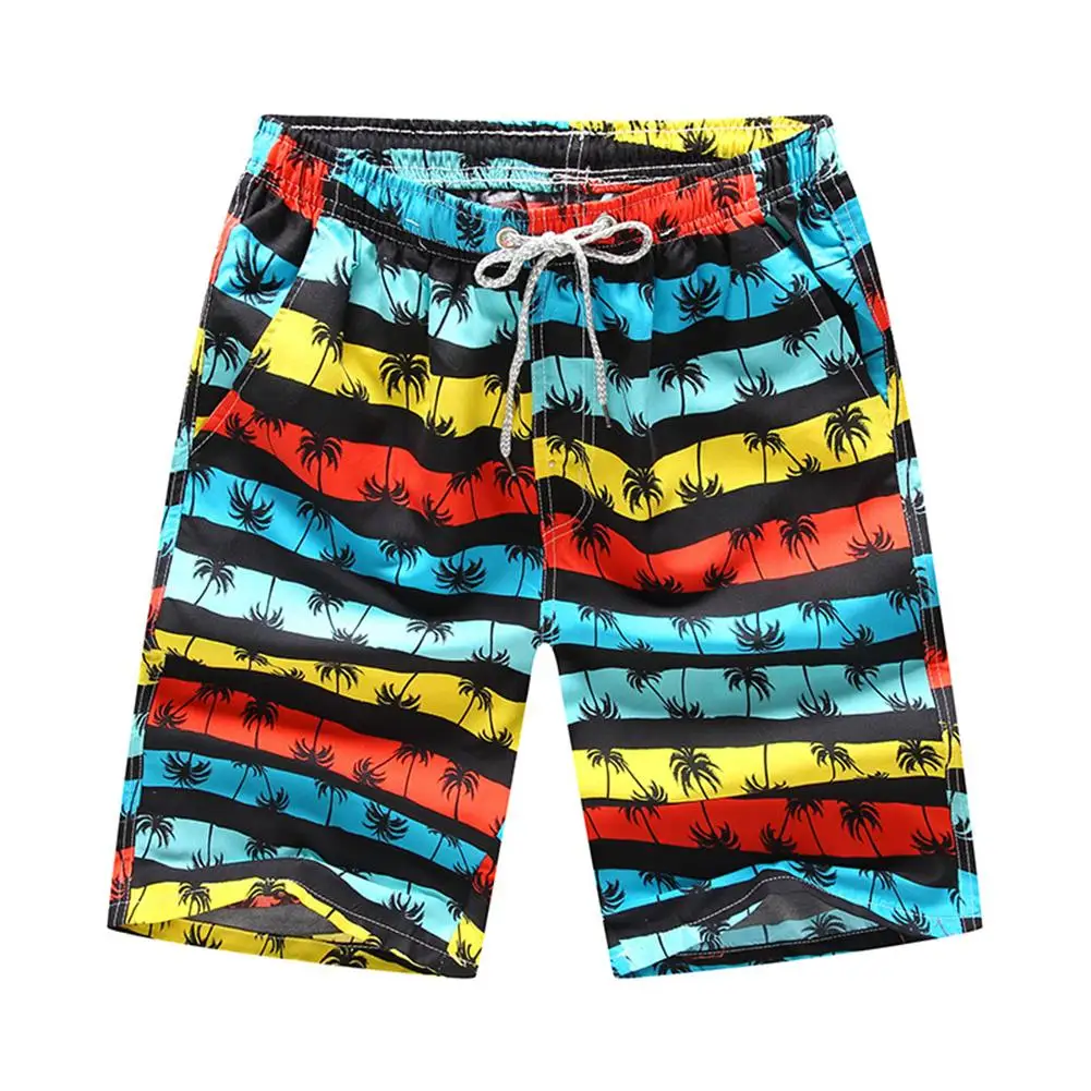 Men's Casual Quick-Drying Beach Pants Summer Pants Knee Length Pants