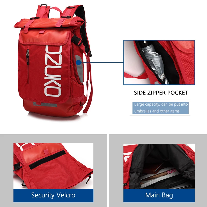 OZUKO, модный мужской рюкзак для ноутбука 15,6 дюймов, водоотталкивающий школьный ранец для подростков, повседневные студенческие рюкзаки, мужские дорожные рюкзаки Mochila