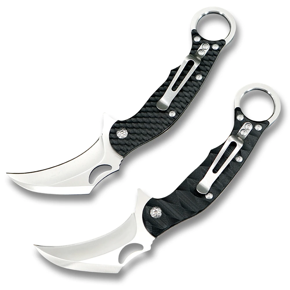 TWOSUN 440C складной нож карманный нож тактический инструмент для выживания походный Охотничий Нож Наружное снаряжение EDC G10 TS01 TS02