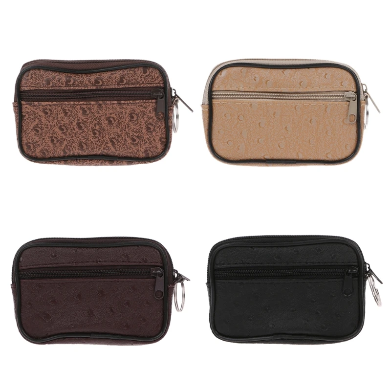 THINKTHENDO Soft Men Women Card Coin font b Key b font Holder Zip Change Pouch font