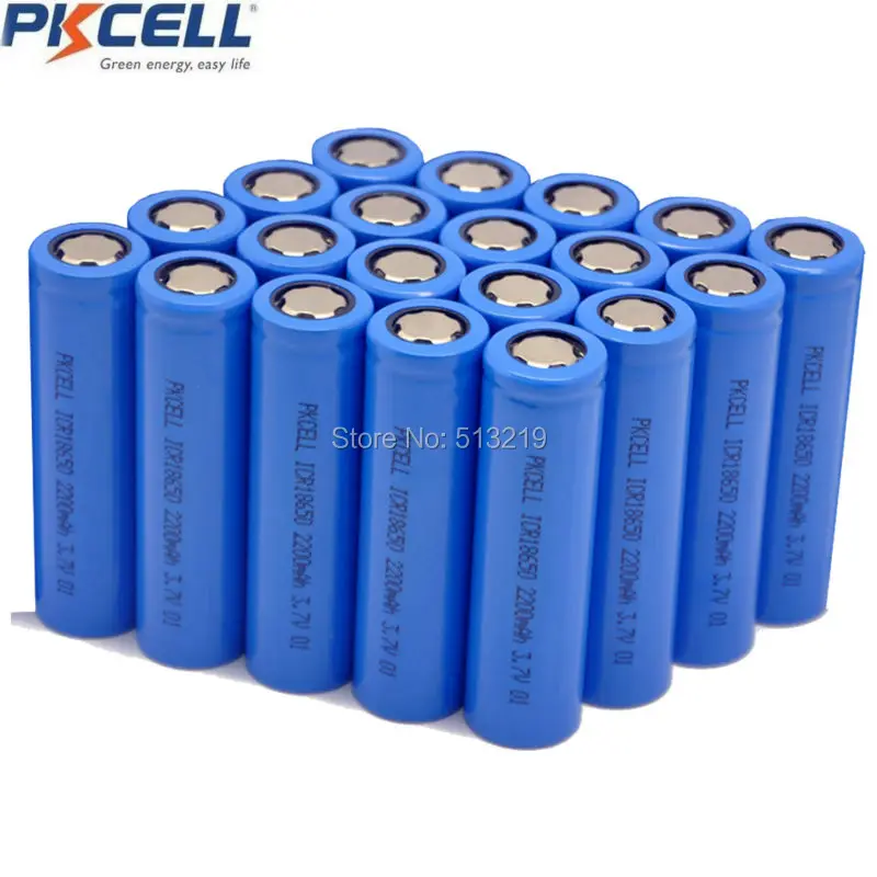 20 x ICR18650 3 7 V литий ионная аккумуляторная батарея 18650 2200mAh литиевые батареи плоский