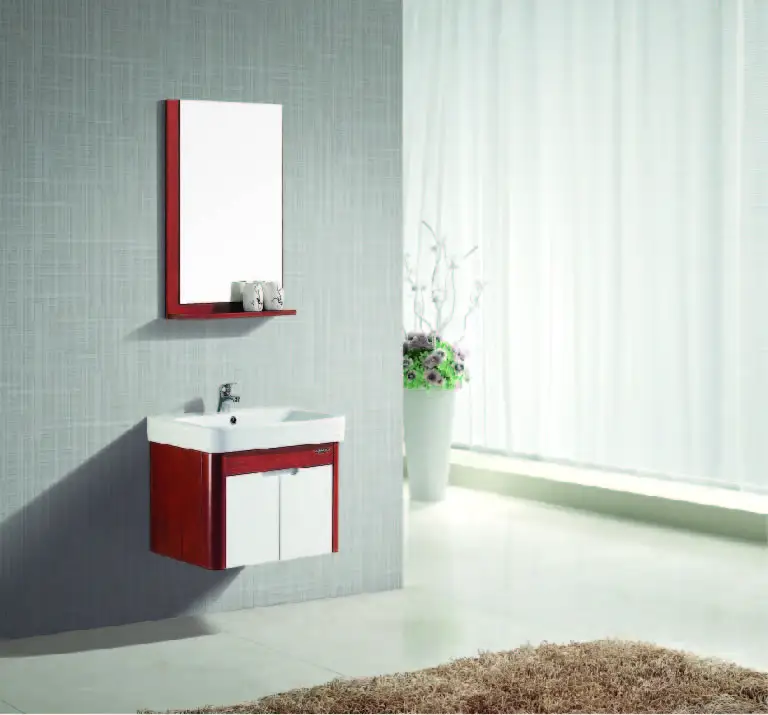 

JOMOO Bathroom Vanities with mirror locker self-glazing basin towel rack PVC material Modern style bathroom cabinet for bathroom