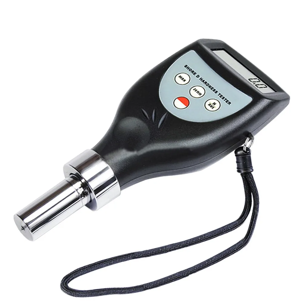 

New Digital Hardness Shore D Durometer Meter 0-100 H + Built in Probe for Hard Plastic Rubber Nylon Formica Expoxies Plexiglass