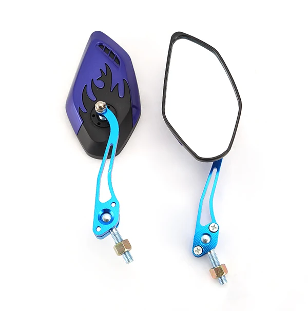 

adjustable motorcycle Rear Mirror Fit All Honda Suzuki with 8mm/10mm Screw motorbike rearview mirrors side mirrros for bicycle
