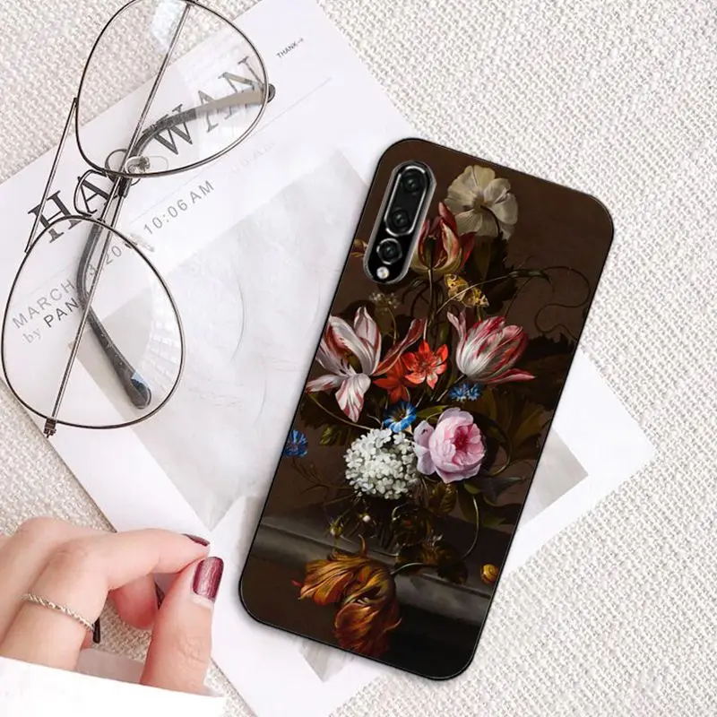 Babaite краска цветок ваза с бабочкой эстетическое искусство PhoneCase для huawei P20 Mate20 Lite Honor Play 8A 8C 7C 5A Y6 Y5 II Psmart