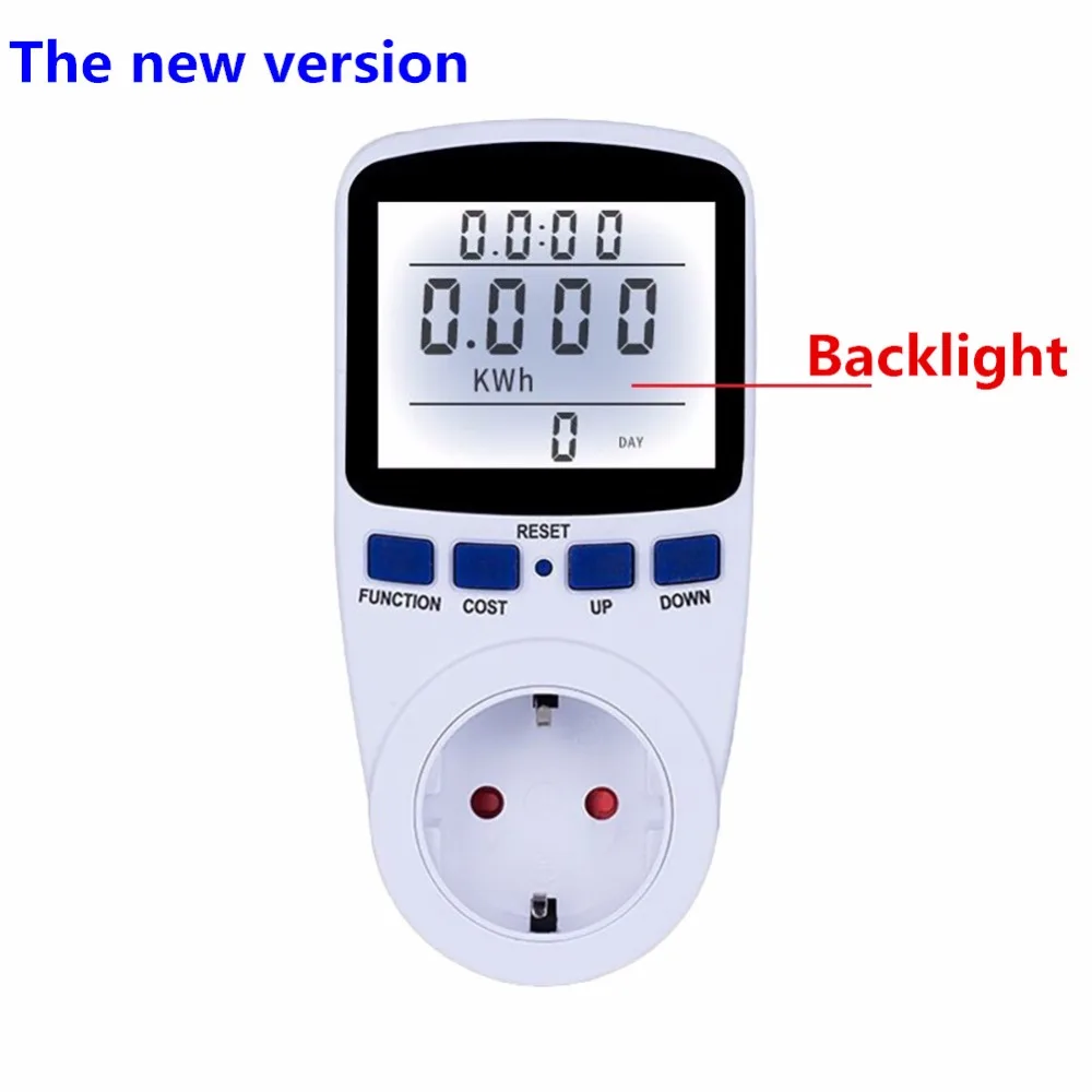 Digital Energy Meter Wattmeter with Backlight Electronic Power Meter