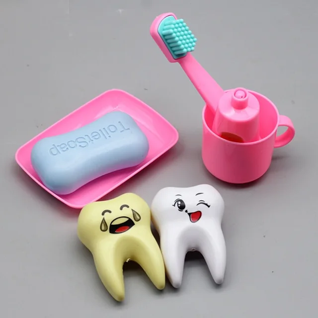 Fashionable Doll accessories Plastic 1 sets Toothbrush tooth cup