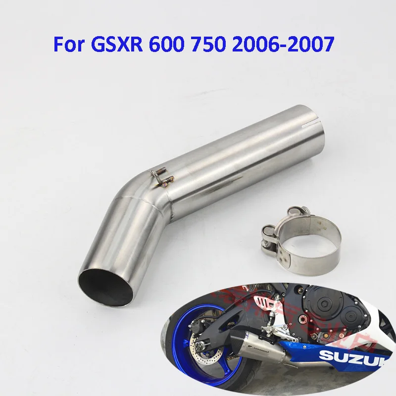 For K6 K7 Motorcycle Exhaust Midpiece Pipe Connect Mid Middle Pipe