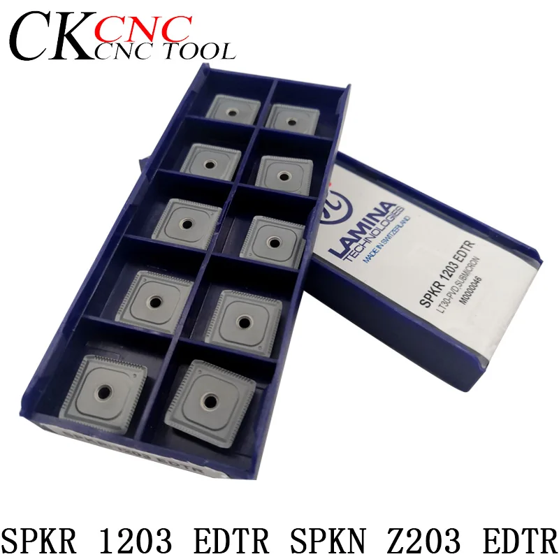 

10 pcs SPKR 1203 EDTR SPKN 1203 EDTR inserts in CNC carbide inserts Milling insert For steel , cast iron