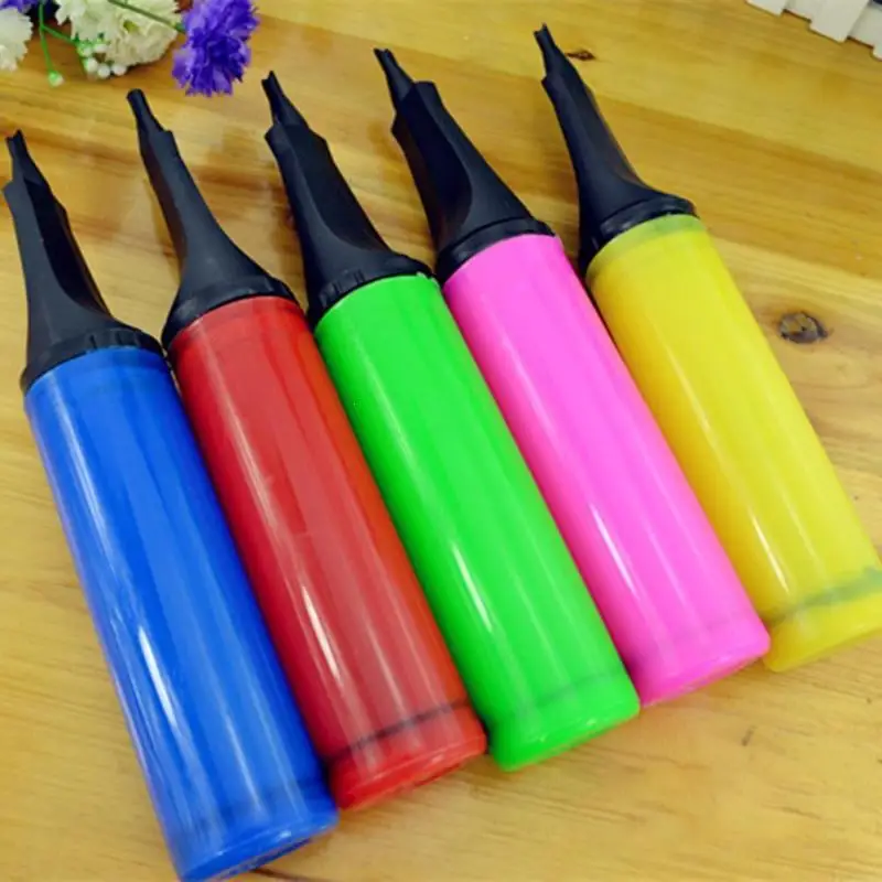 Plastic Air Pump Manual Inflating Pump Balloons Inflator Swimming Ring