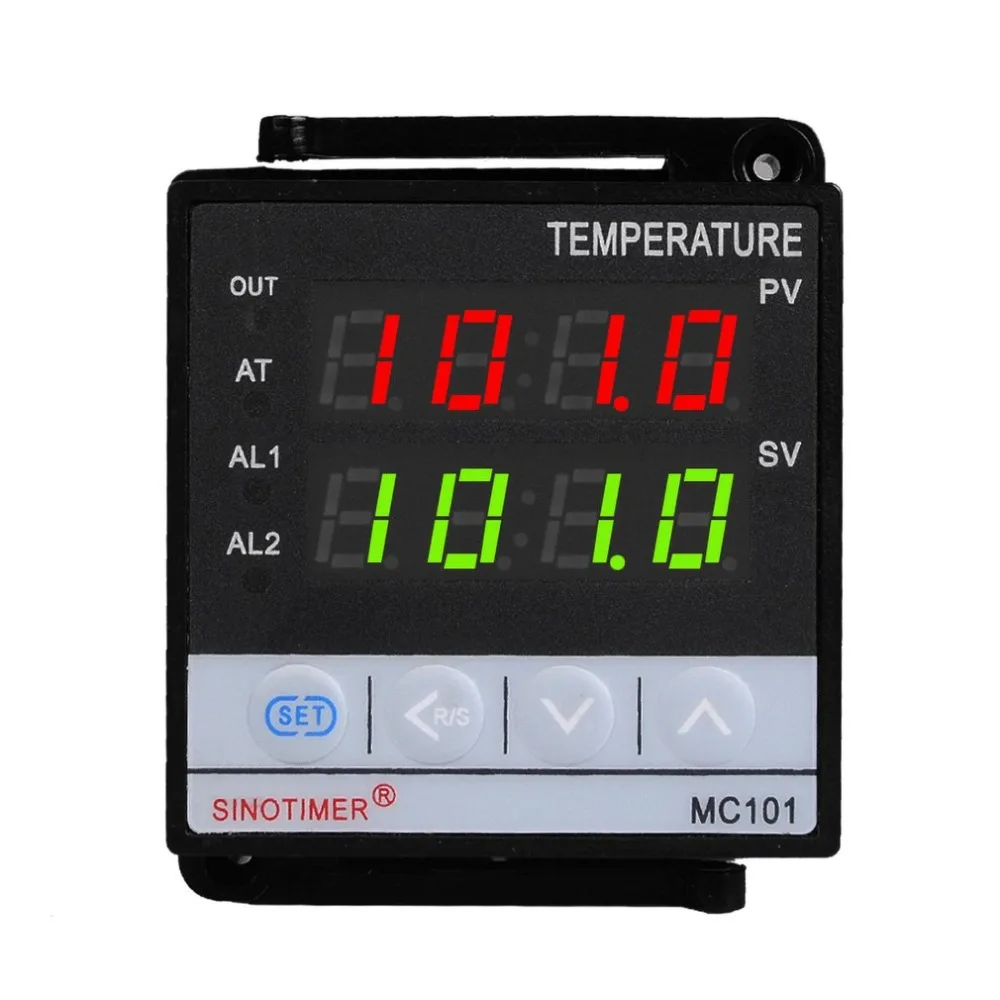 

SINOTIMER Short Shell Input PID Temperature Controller Thermostat Temperature Regulator SSR Relay Output Heat Cool Alarm
