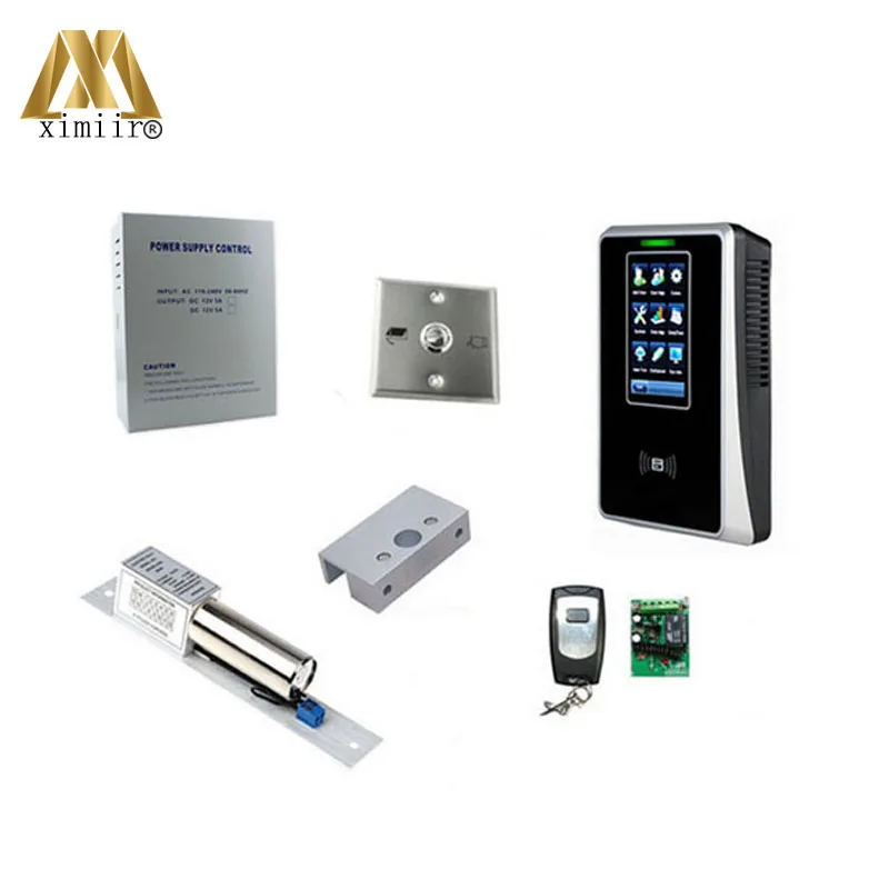 

Ximir 30000 templates access control fingerprint SC700 machine system kit with lock, power supply, release switch, bracket,