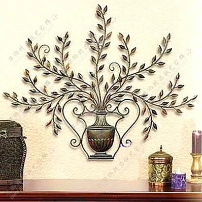 

New, wrought iron wall act the role ofing package mail European life tree hanging wall hanging wall coverings Creative style