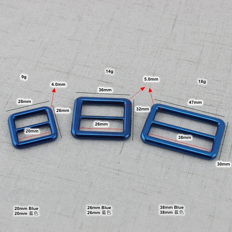 10 шт. 50 38 мм синий Высокое качество сварные ремень Сумочка с застежкой тесьма регулируется Пряжка сплава утолщаются слайдер Пряжка-петля