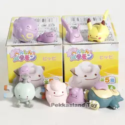 Монстры центр Gachapon Ditto Vol.4 Пикачу Clefairy Snorlax Koffing Magnemite мини-фигурки из ПВХ игрушки 6 шт./компл