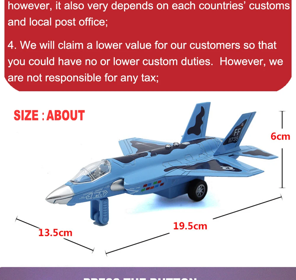 15 см ВВС металлический самолет, литой под давлением F35 масштаб самолета Модель игрушки для детей с функциями