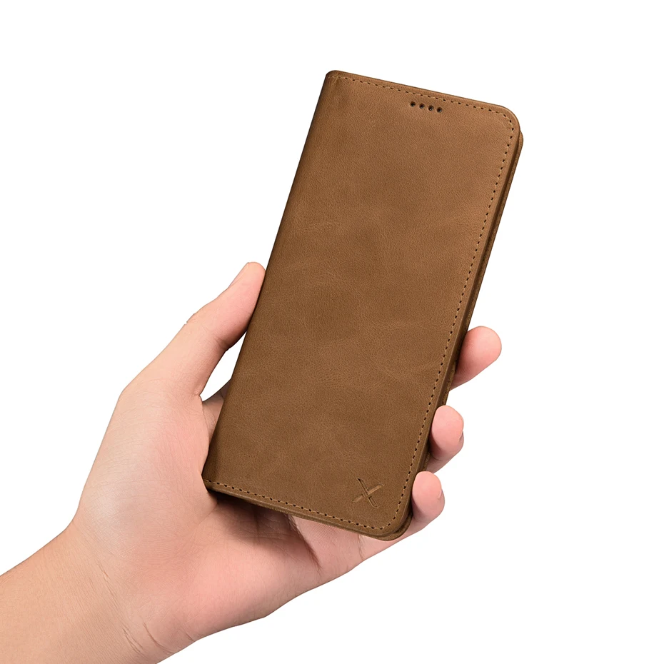 For Samsung Galaxy S8 S8 Plus Luxury Genuine Leather Magnetic Flip Wallet Case (1)