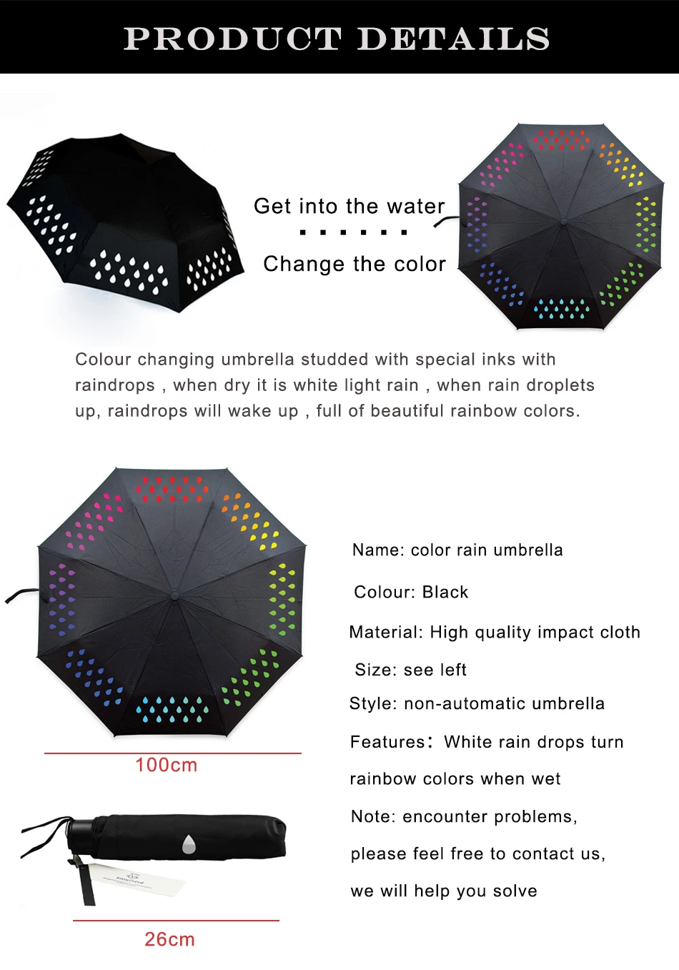 Color change umbrella Umbrellaparty