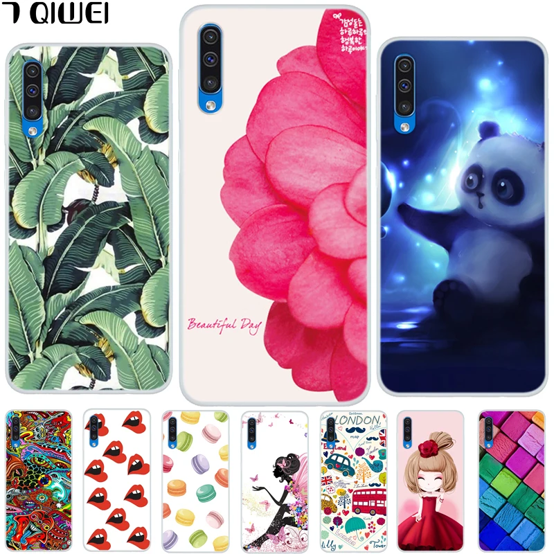 

For Samsung A50 Case TPU Soft Silicon Phone Case For Samsung Galaxy A50 Case 2019 A 50 Cover Tiger Cartoon For Samsung A30S A50S
