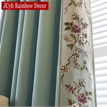 Luxury Home Flat Window European Embrodered Blackout Curtains For Living Room Bedroom Sheer Cloth Lace Fabric Curtains Drapes Luxury Home Flat Window European Embrodered Blackout Curtains For Living Room Bedroom Sheer Cloth Lace Fabric Curtains Drapes