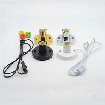 

Simple iron 4 colors lamps decoration art DIY Wall Lamps led lamp 1.7M wire led lighting for E27 led bulb wall lamp