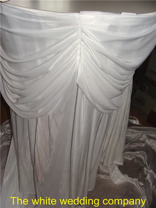 

5pcs 13ft x 29'' Ice Silk Wedding Table Skirting free shipping