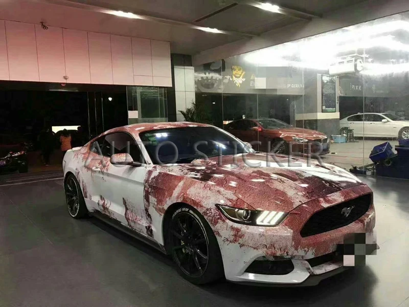 rust camo vinyl car wrap 88