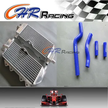 

aluminum alloy radiator and Blue Hose For Yamaha YZ 250/YZ250 2-stroke 2002-2014