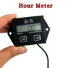 2022 Motorcycle Digital Display Tachometer Motor Boat Engine Electronic Tachometer built in battery tach hour meter black ► Photo 1/6