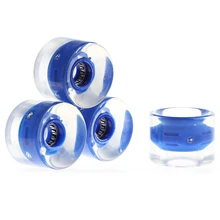 4pcs 60 x 45mm LED Transparent Skateboard Wheels Riding Longboard Skateboard Wheel LED Light Up