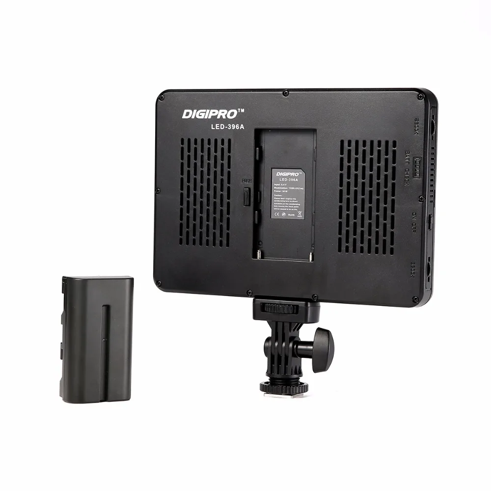  396 LED Bulbs Lighting Bi-Color & Dimmable Slim DSLR Video LED Light + F550 Battery+Charger for Can