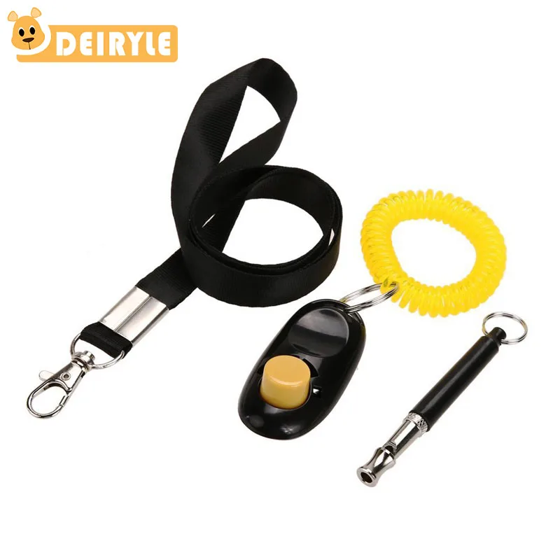 

DEIRYLE Dog Training Whistle And Dog Training Clicker With Lanydard Strap Bark Control for Dogs - Ultrasonic Dog Whistle