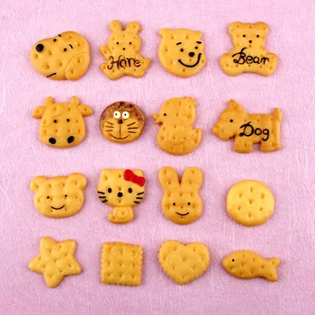 

2PCS Cartoon Biscuits Filler For Clear/Fluffy Mud Box Popular Toys Kids Lizun Slime DIY Kit Accessories Children Modeling Clay