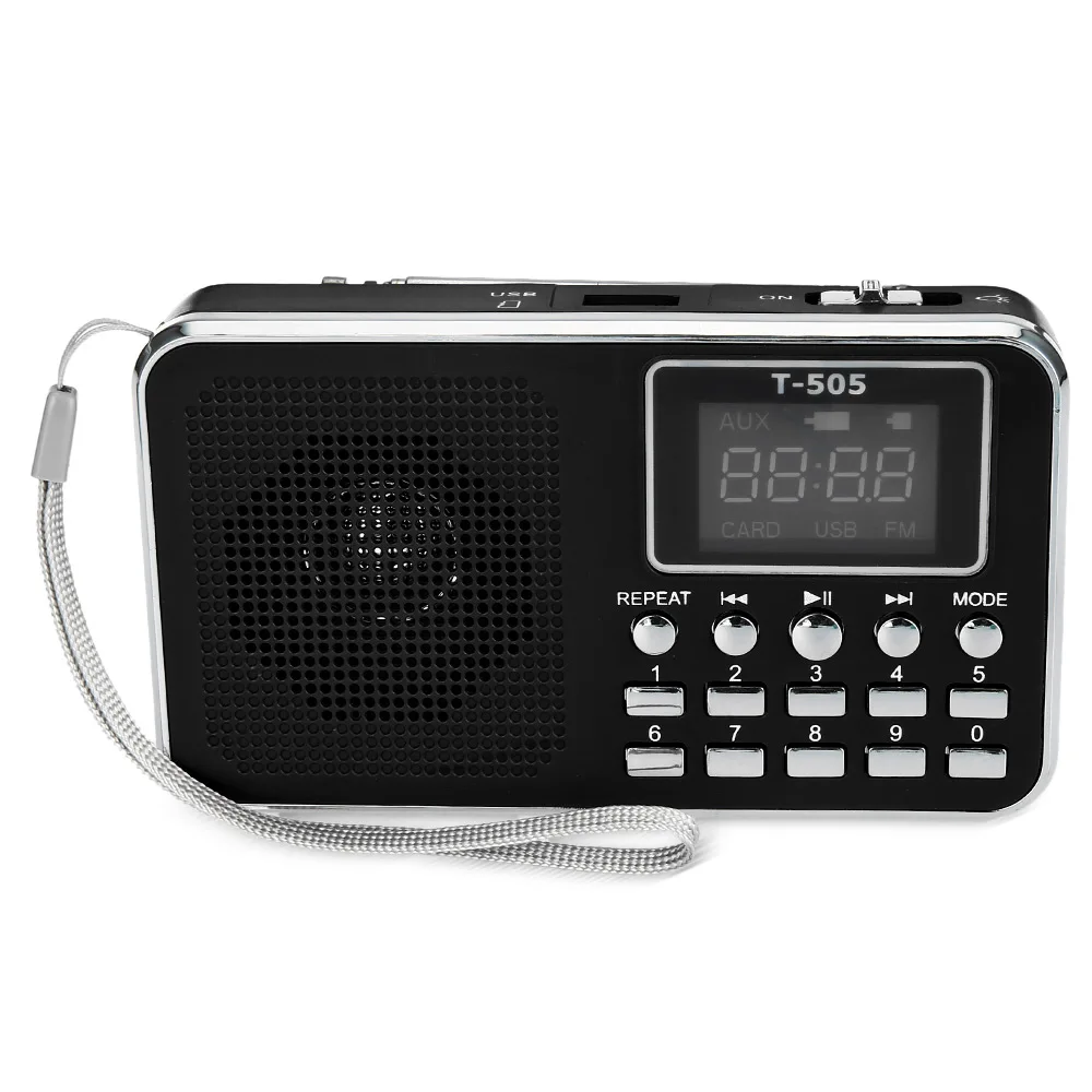 2018 Новый Портативный мини стерео ЖК дисплей цифровой FM радио Динамик USB TF карты Mp3