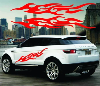

120cm 60cm Flame Personalized Car Stickers for Car Styling Auto Automobile Motorcycle Decoration Accessories for Ford Focus BMW