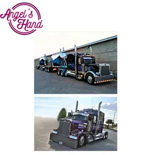 Bordado Диаманте классический автомобиль большой грузовик бриллиантовый рисунок Рождество карты алмазная живопись eigen фото на заказ комплет Рождество