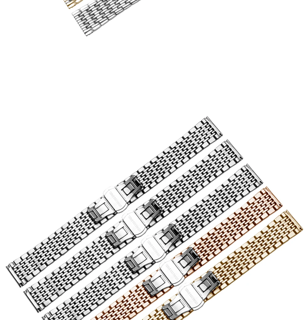 Качественные Ремешки для наручных часов из нержавеющей стали 13 мм 18 мм, тонкие металлические часы с цепочкой, сменный женский ремешок для серии LA GRANDE