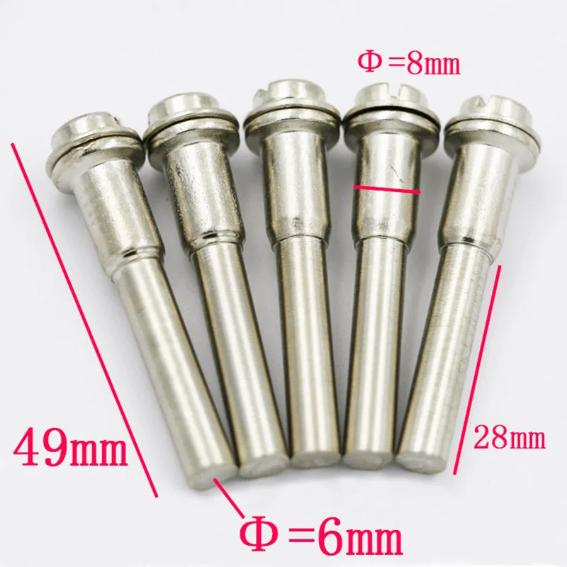 5PCS 6.0mm high speed steel saw blade connecting rod,Power soft shaft,Engraving machine chuck connecting rod