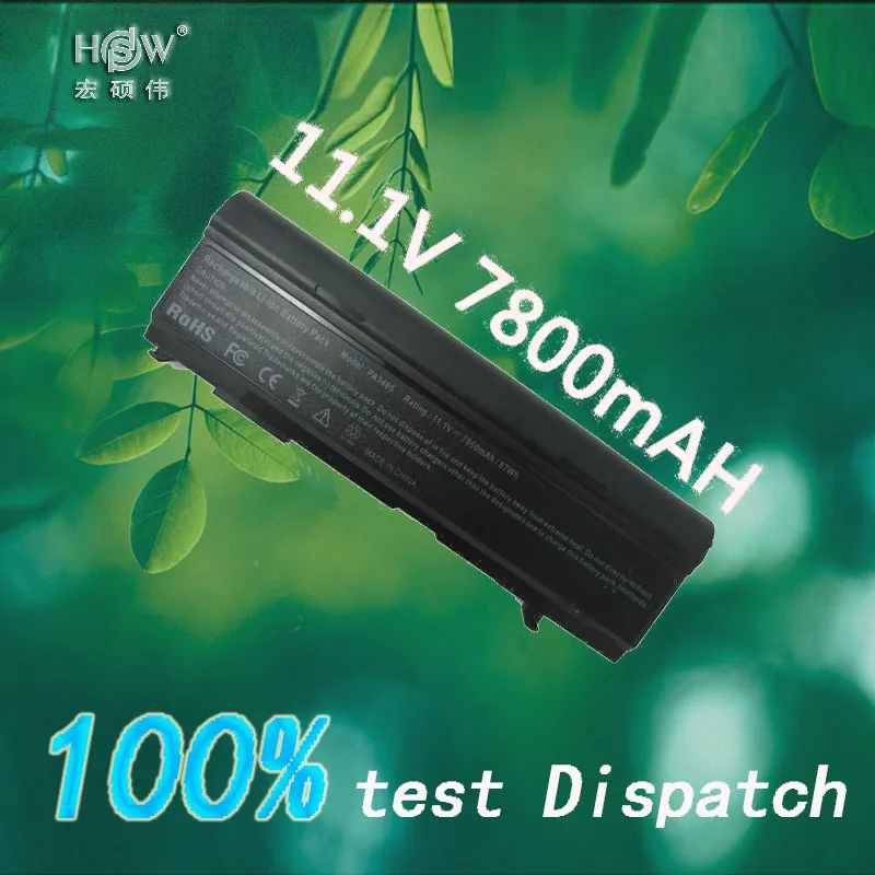 

7800mah Laptop Battery For Toshiba PA3465U Satellite A105 A110 A85 A130 M115 M50 M45 M70 M40 M45 M105 M105 K000031910 PABAS069