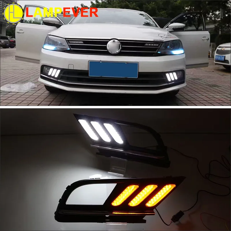 Yellow Turn Signal Style Relay Waterproof 12V Car LED DRL Daytime