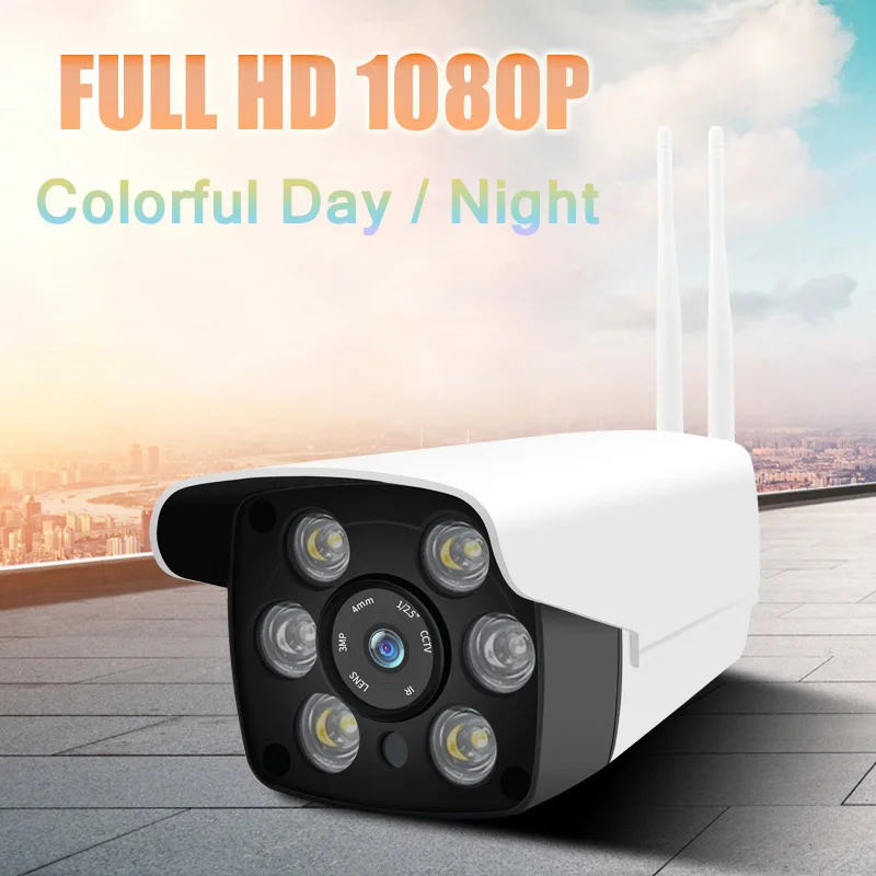 Беспроводной Wi-Fi камера системы безопасности 1080 P IP66 Водонепроницаемый видеонаблюдения Открытый домашние видео Камеры Скрытого