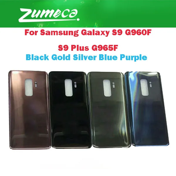 

AAA+ Quality For Samsung Galaxy S9 G960F/S9 Plus G965F Samung S9 Battery Cover Housing Case Black Gold Silver Blue Purple Color