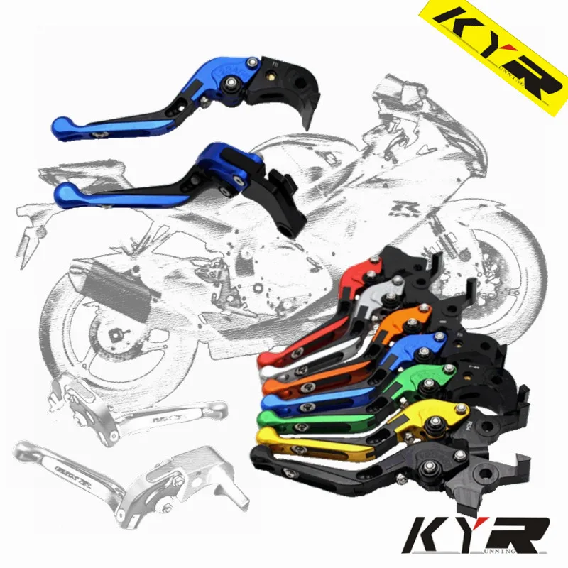 Kyrunning Регулируемая Складная Выдвижная для SUZUKI GSXR 600/750/1000 GSR600/750 TL1000S SFV/DL 650 тормозной рычаг сцепления
