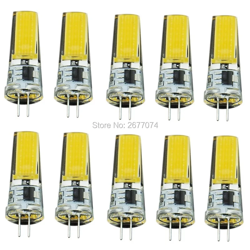 

3W Dimmable AC220V White Warm White G4 1LED COB 2508 LED Corn Lights 10PCS JTFL226-si-ly