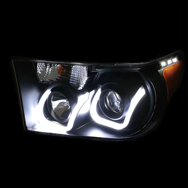 EOsuns светодиодные фары в сборе с дневными ходовыми огнями поворотник для Toyota sequoia tundra 2007-14, tundra 2013-17