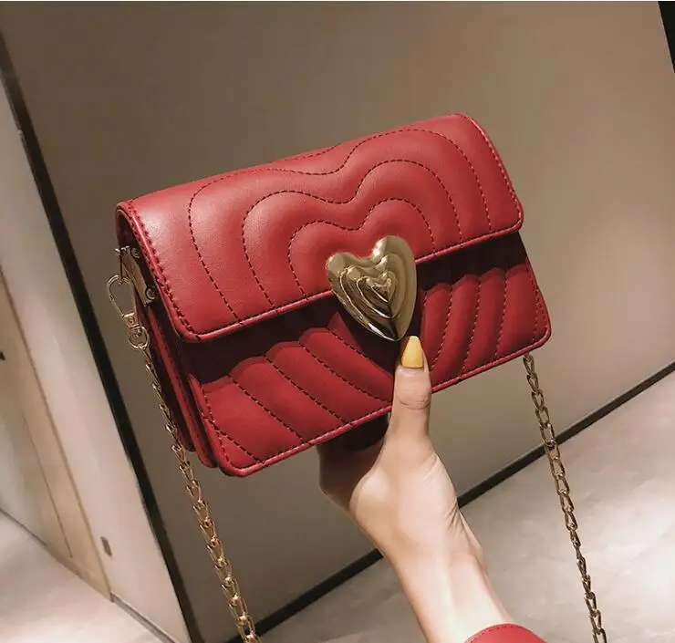 

Pu Leather Love Thread Flap Women Crossbody Bag Female Shoulderbag #344