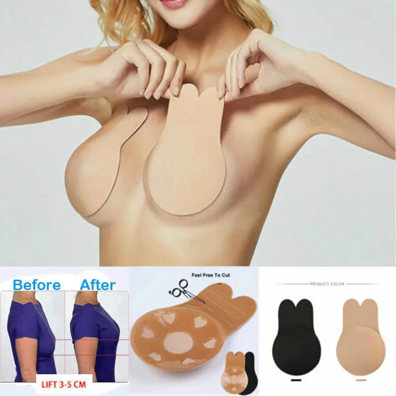 

Breast Lift Tape nipple Cover Intimates Accessories Women Reusable Silicone Push Up Tapes Nipple Cover Invisible Adhesive Bra