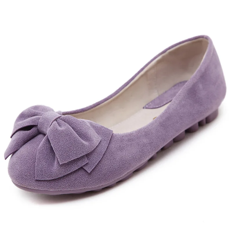 lavender color flat shoes