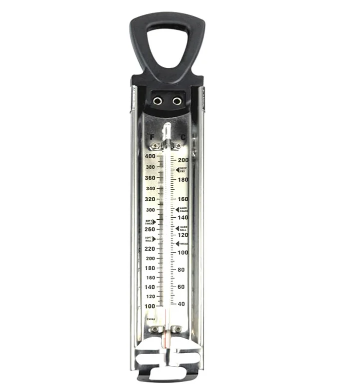 40 200 Degrees Stainless Steel Kitchen Craft Jam Thermometer Sugar Oil