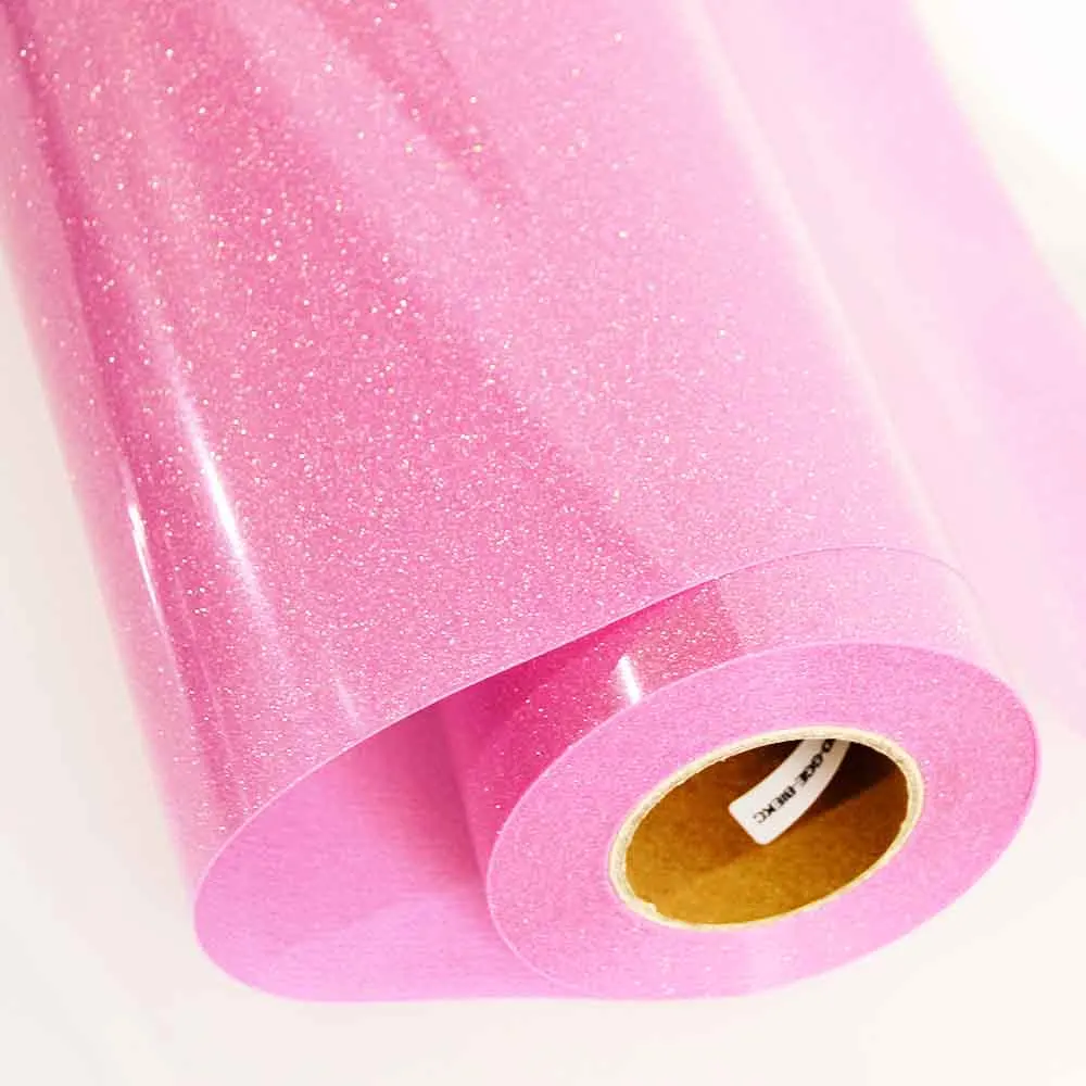 

20''x12''(50cmx30cm) Holo pink glitter Heat Transfer Vinyl PU T-shirt Texture film Heat Press